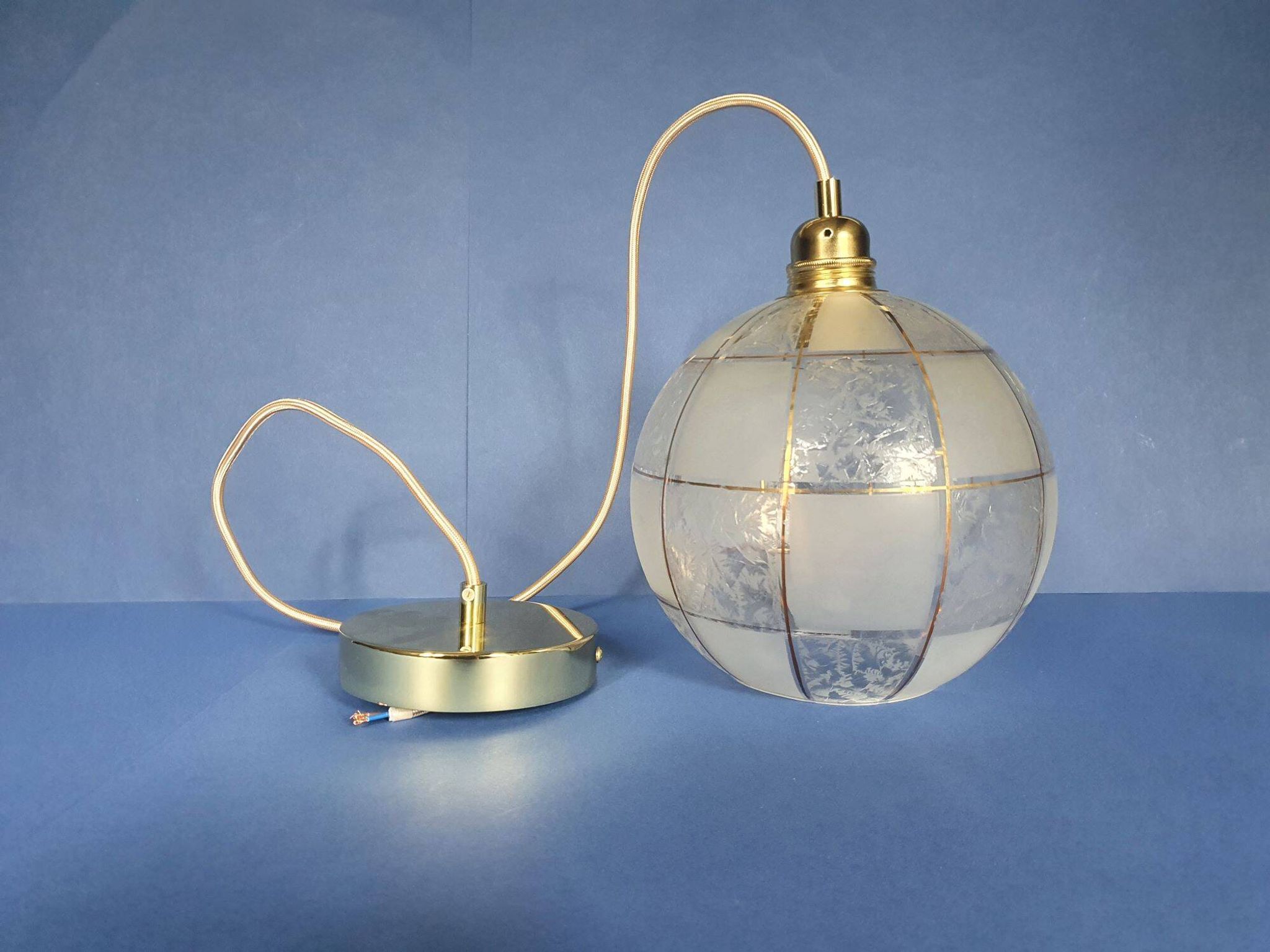 Vintage 60s portable pendant lamps from France - newly electrified