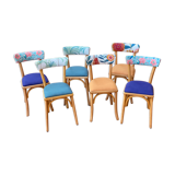 Suite of 6 vintage chairs