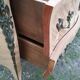 Commode ancienne en marqueterie style louis xv avec plateau marbre