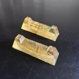 knife holder in resin and shells from the 70s