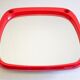 Miroir space age en plastique rouge vintage