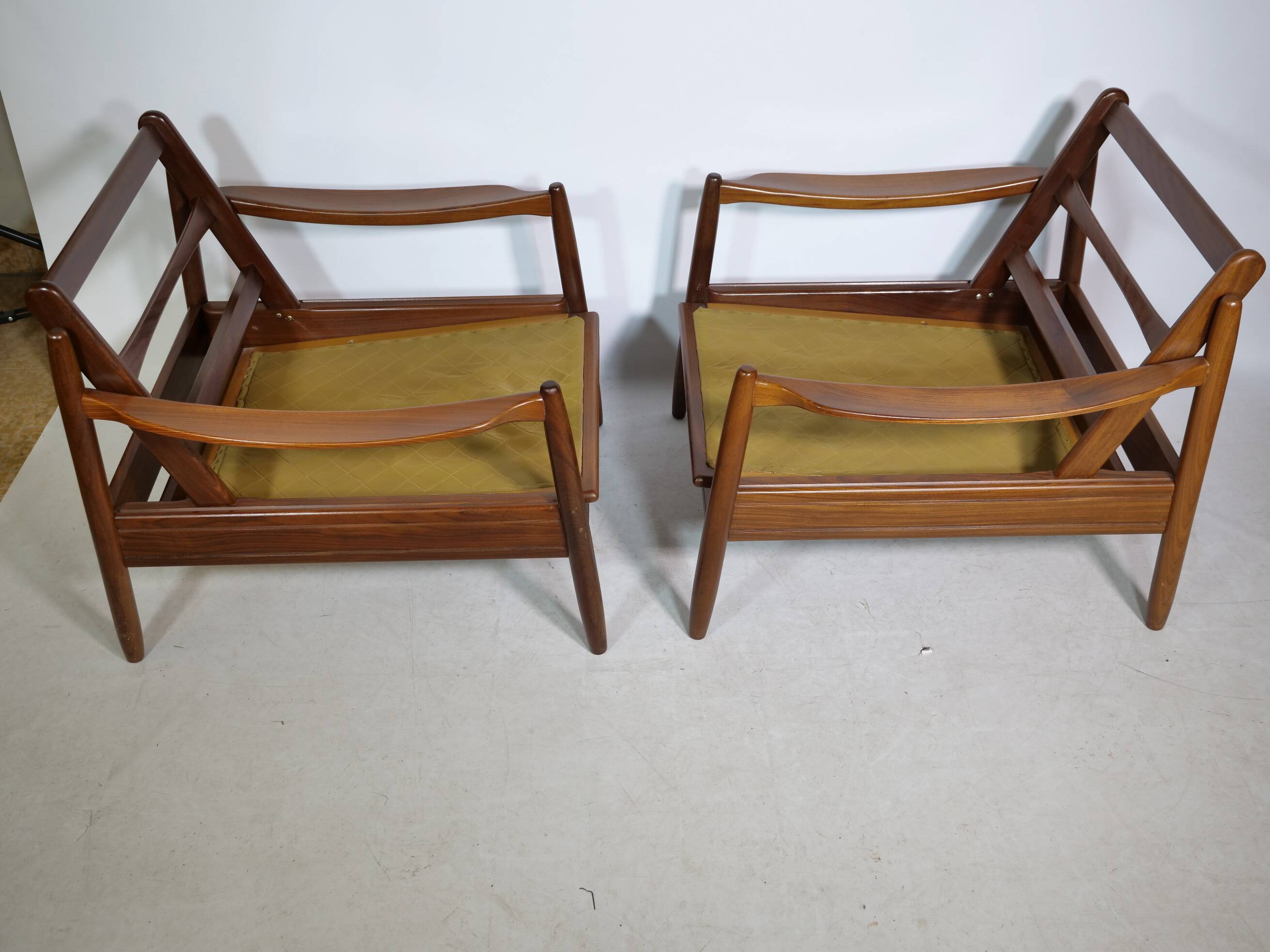 Mid-Century Design Teak Lounge Chairs from Denmark, Set of 2, 1960s