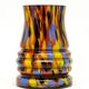 Vase en verre Spatterglass Art Déco, en verre, Tchécoslovaquie, années 1930