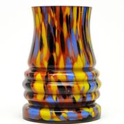 Art Deco Spatterglass vase, glass, Czechoslovakia, 1930s