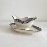 “Henri II” iron earthenware sauce boat, Salins earthenware factory