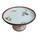 Antique compote dish Sarreguemines – Strasbourg model – floral decoration