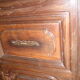 Old wardrobe of manor or castle XIXth in oak