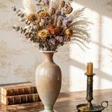 Baluster vase, ceramic with crystalline glaze, Bernard Guipouy, Atelier du Bol Doré.