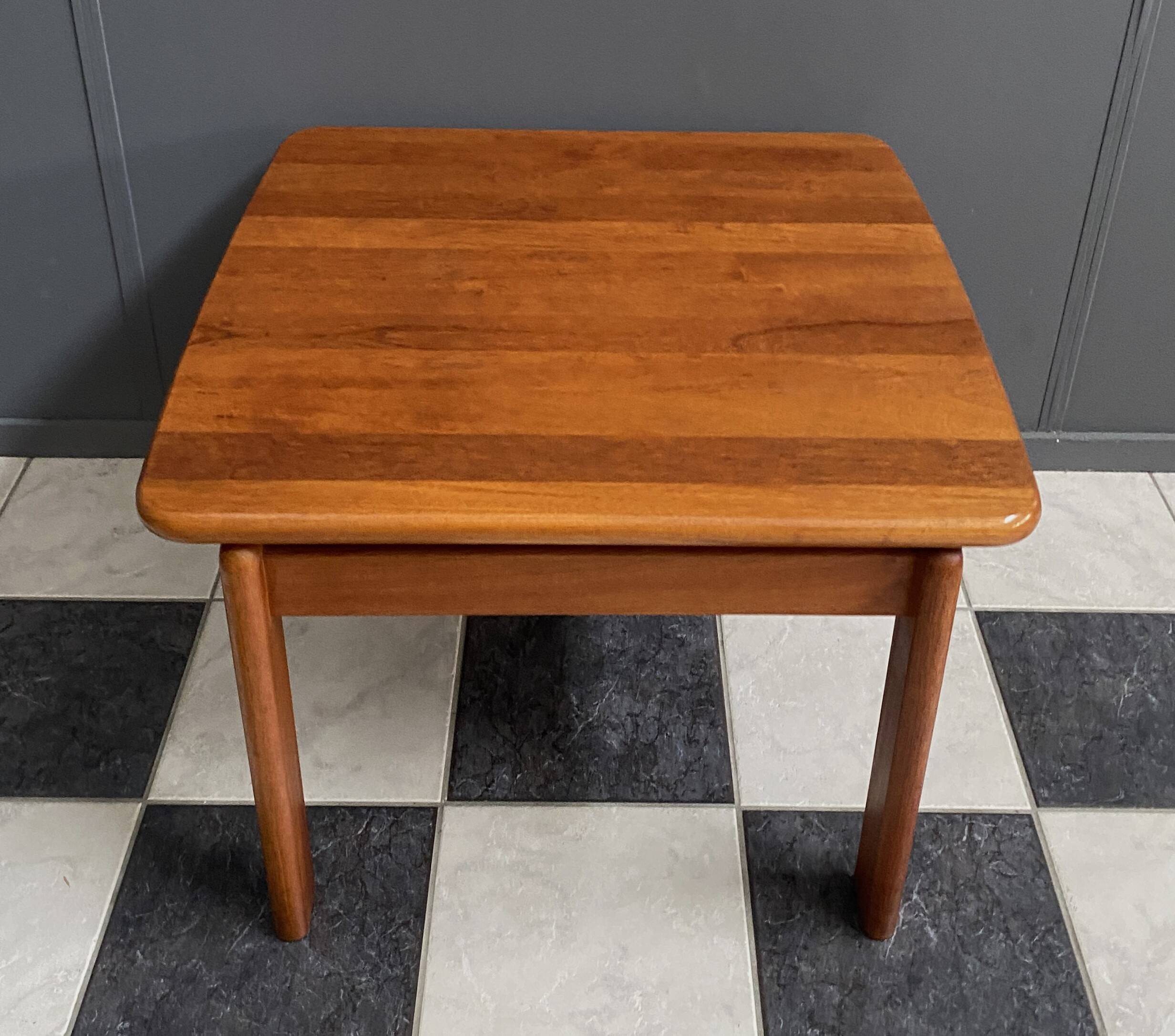 Solid Teak coffee table by S. Burchardt Nielsen 1960s