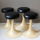 Lot of 2 tulip foot stools