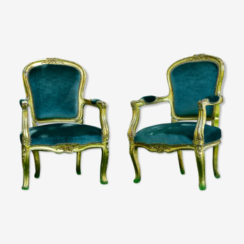 Fauteuils bergères Louis XV