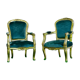 Fauteuils bergères Louis XV