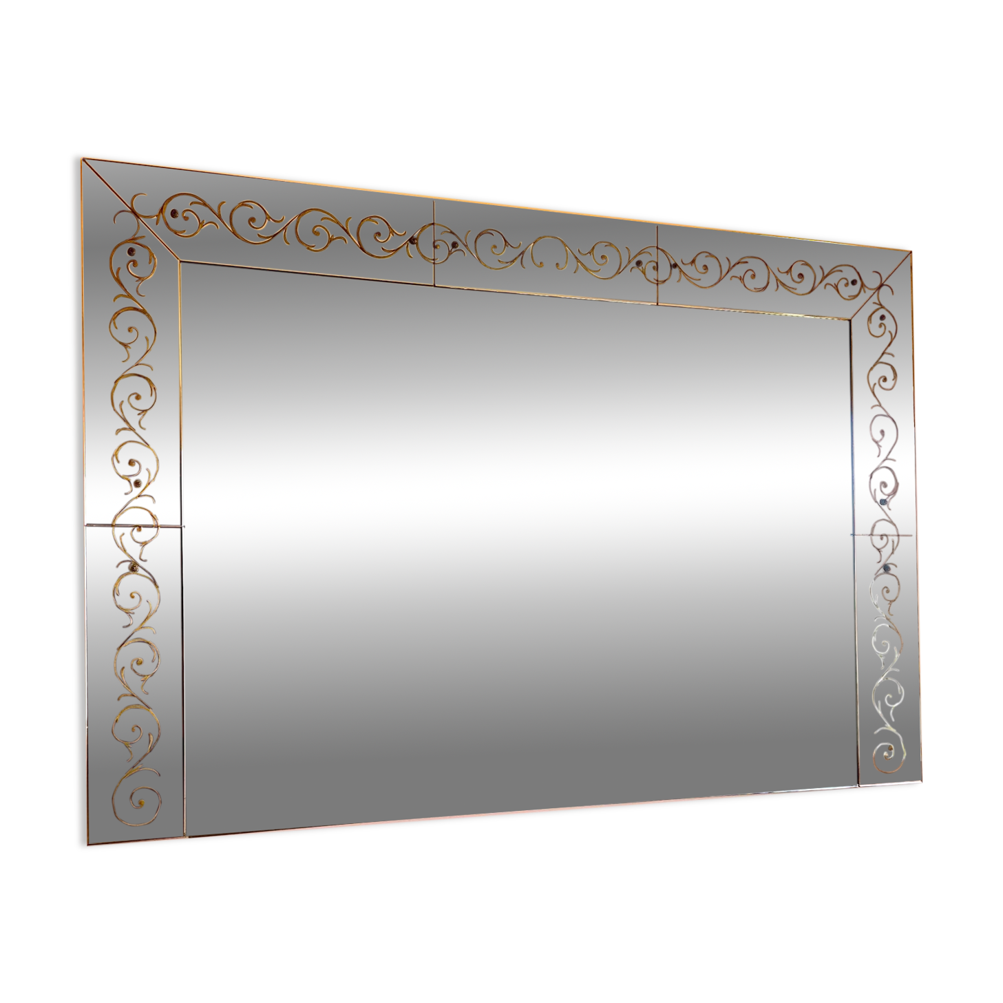 Bistro mirror brasserie in excellent condition.