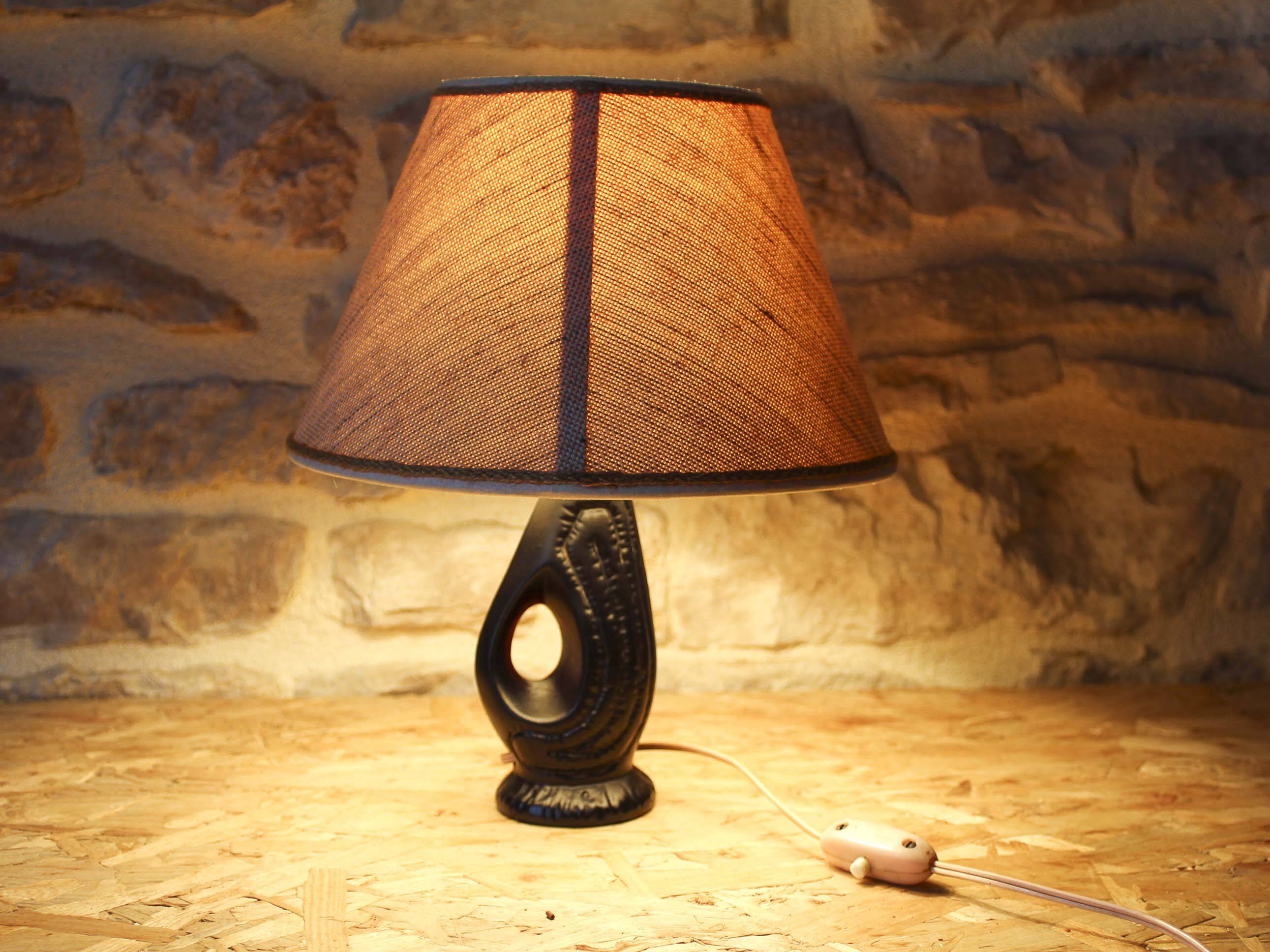 50s ceramic bedside lamp