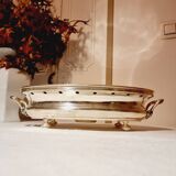 Christofle Plate Warmer Silver Metal large oval format 19th century L'Alfenide et Gallia