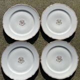 Monogrammed plates - MD