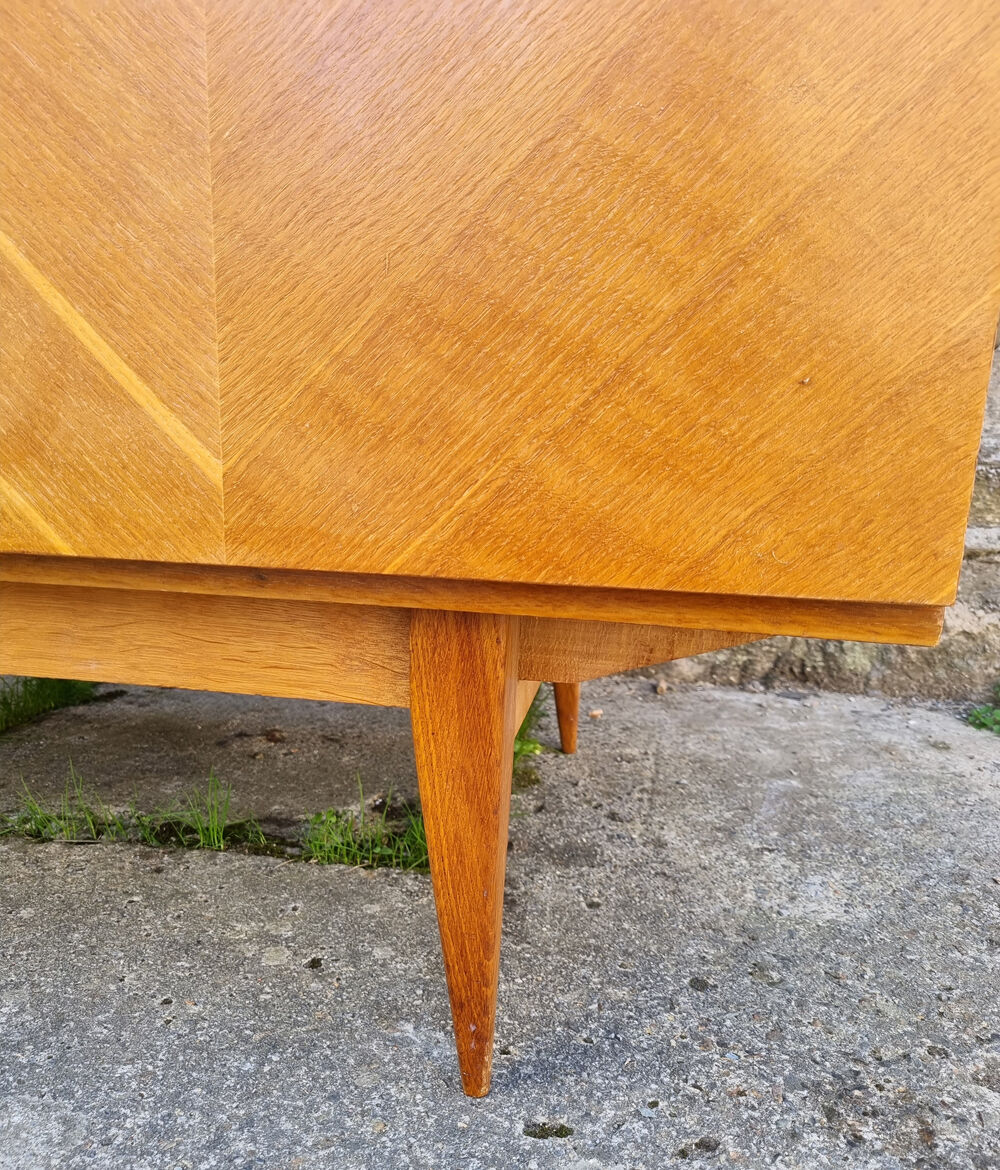 Wooden cabinet, wardrobe, shelves, vintage, 60s
