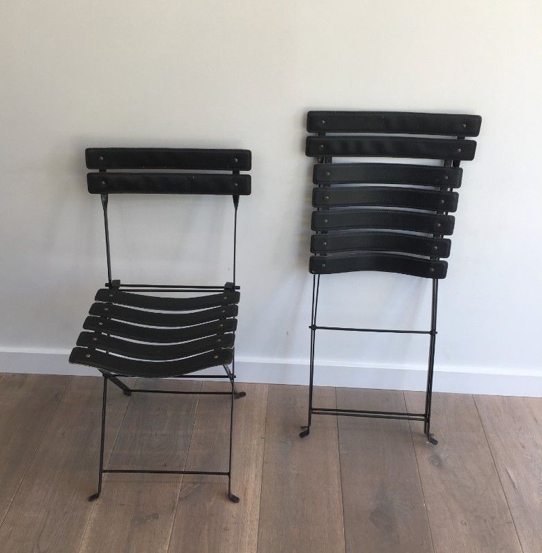 Pair of leather chairs