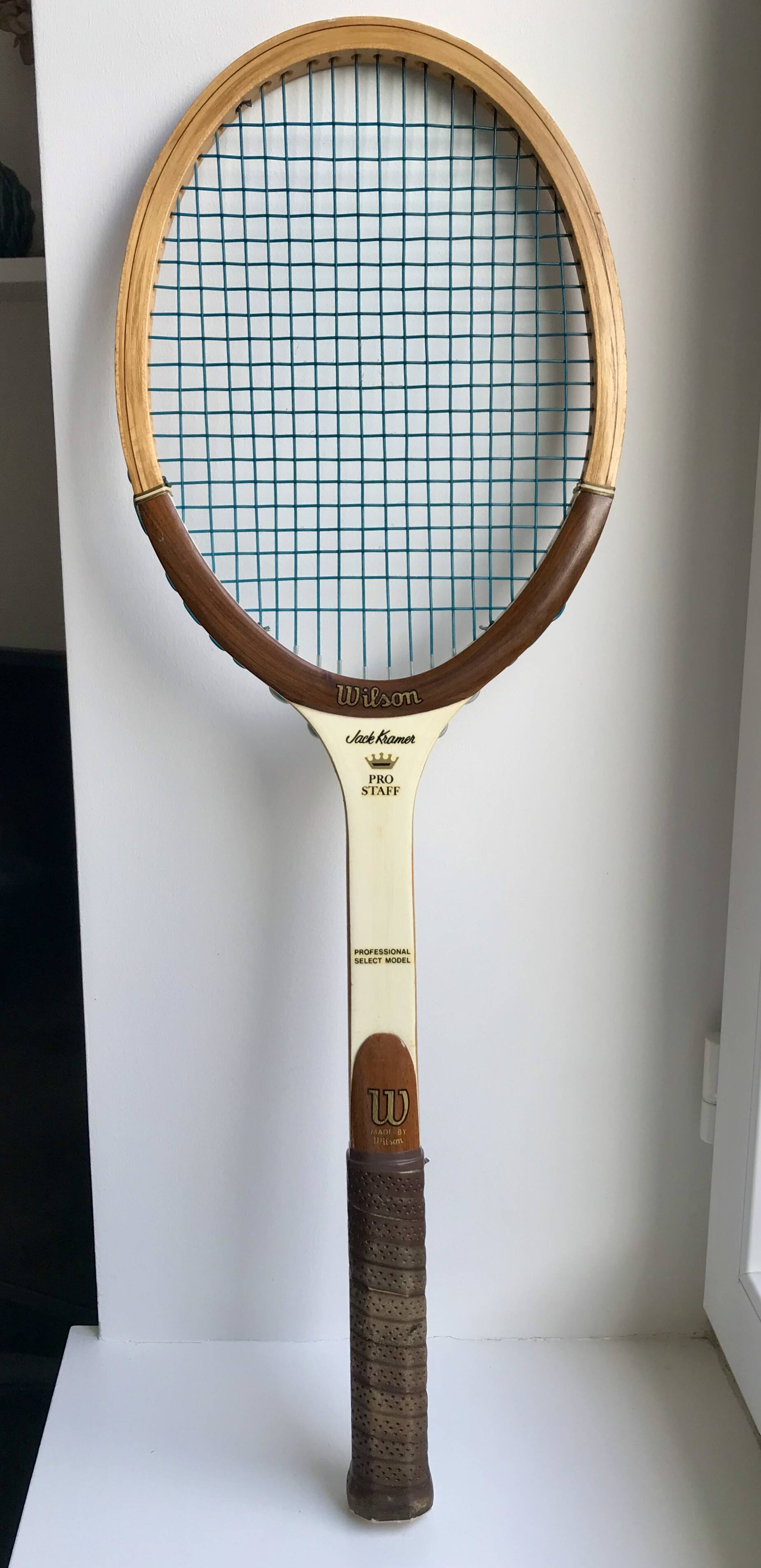 Vintage Wilson racket with cover 1970s