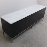 Enfilade noir et marbre par Florence Knoll pour Knoll, 1961