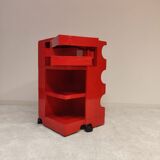 Red Boby storage trolley by Joe Colombo for Bieffeplast