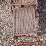 Wicker and rattan armchair 1900