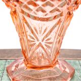 Rose pink vase, Poland, 20/30s