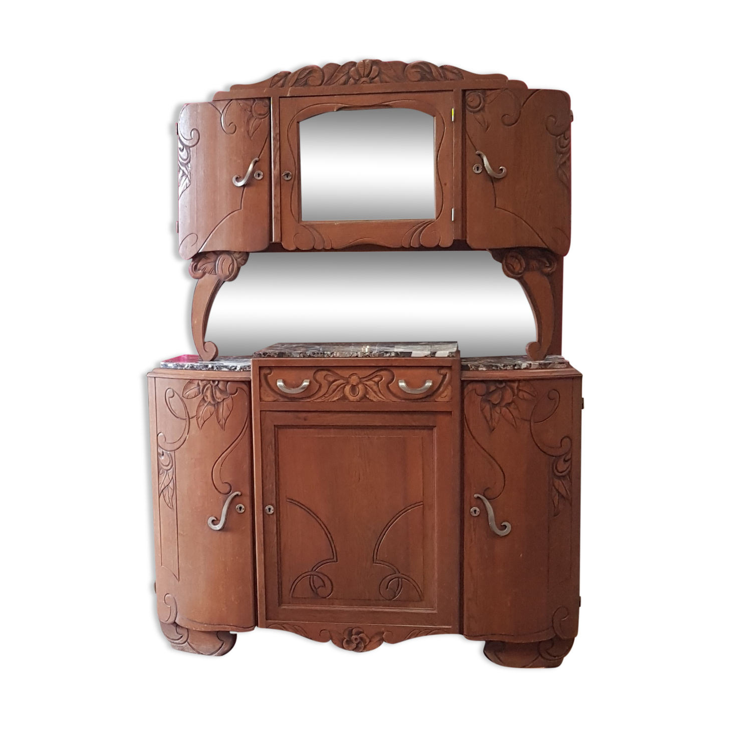 Vaisselier, buffet 2 body 40s