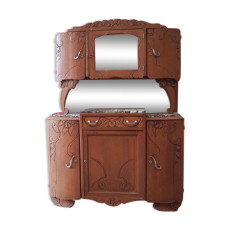 Vaisselier buffet 2 corps années 40
