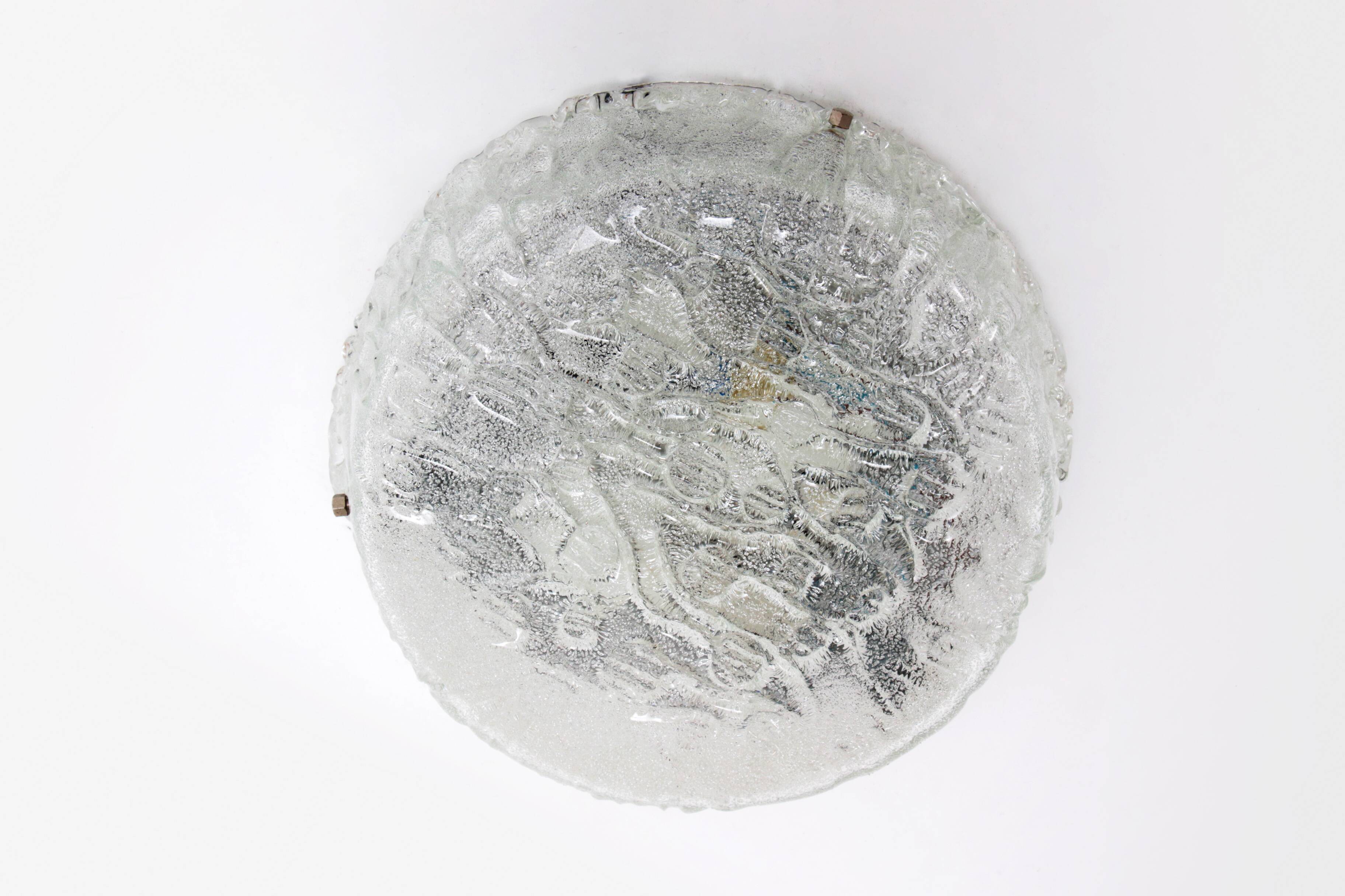 German vintage round ceiling lamp or wall lamp by Kaiser Idell, 1960s