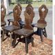Lot 6 chaises brutalisées campagne montagne