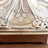 Art nouveau gilded bronze lamp signed Muller Frères