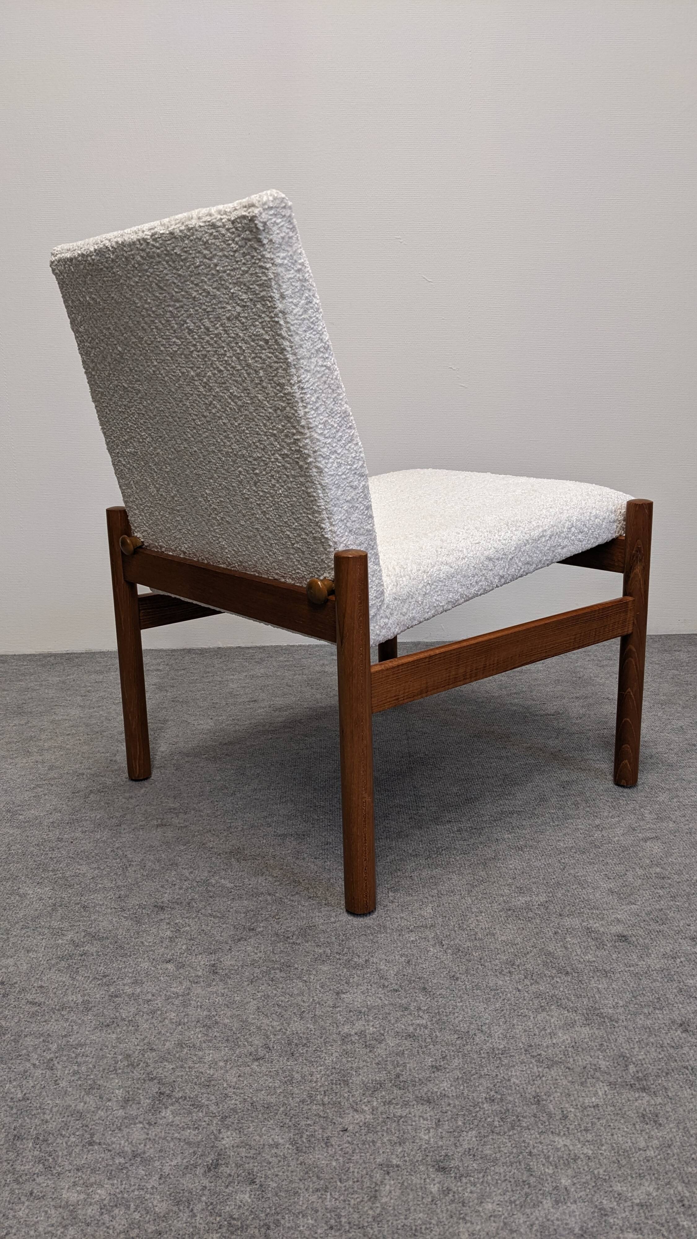 Scandinavian modernist rocking chair in teak, Denmark 1960.