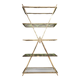 Etagère design en laiton année 80