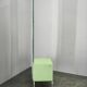 Bauhaus Czech Green Vanity Table with Mirror and Chrome Frame, 1930s
