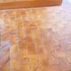 Vintage End Grain Wood Mosaic Tables  1960s