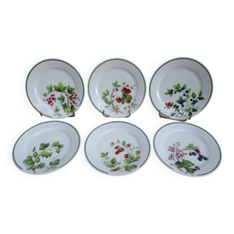 Monique Robert porcelain dessert plates