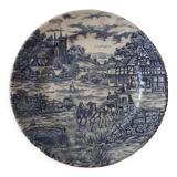 12 assiettes plates  anglaise