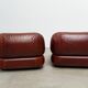 Ensemble de deux fauteuils lounge en cuir Sapporo par Mobil Girgi