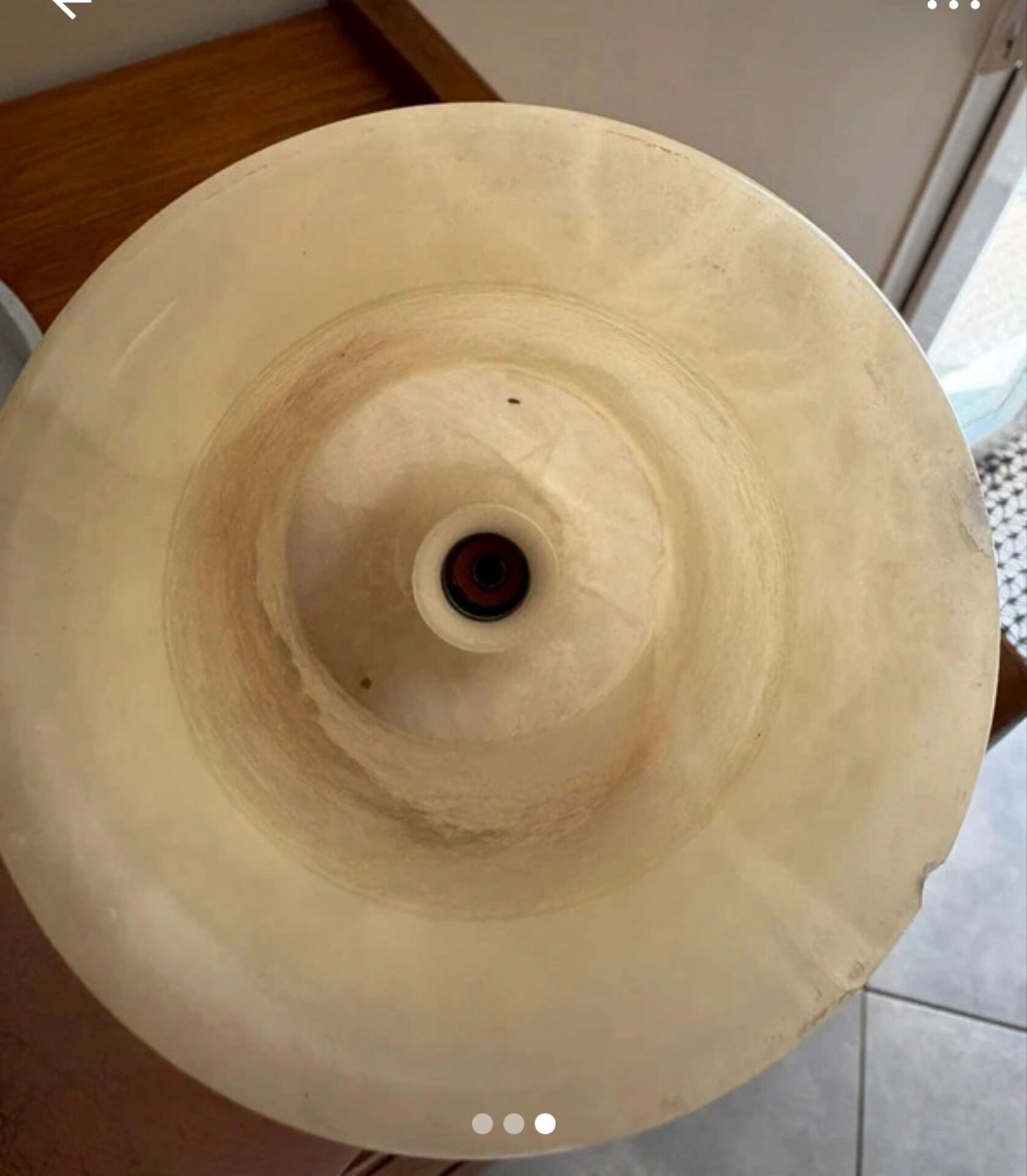 Vintage mushroom lamp in natural alabaster Mijo S.L. Spain (Years