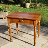 Cherry wood side table and small desk