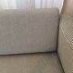 Habitat striped wood and metal sofa