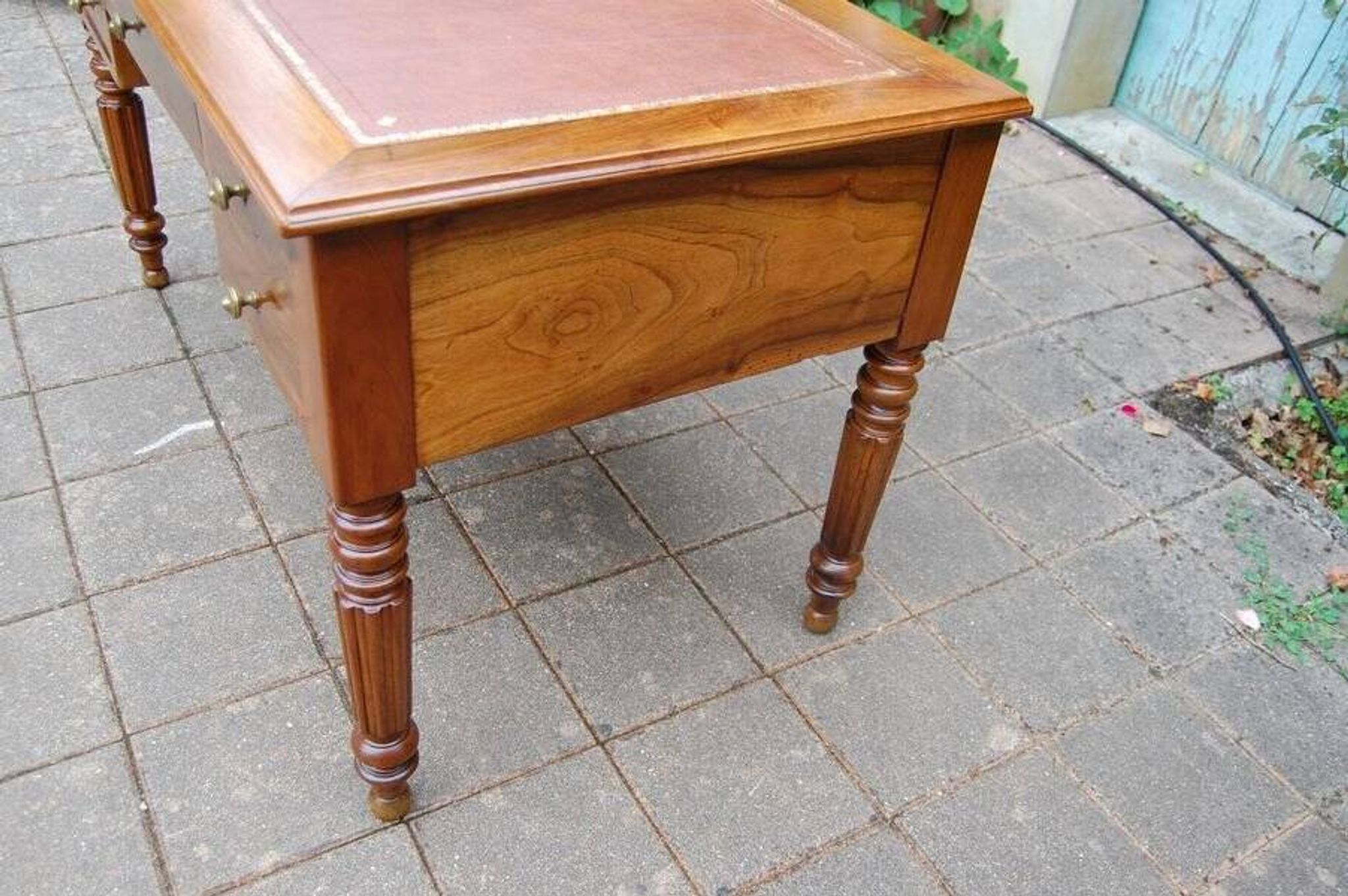 19th century Louis Philippe period walnut desk