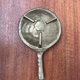 Brutalist Bronze Candle Holder, 1970s