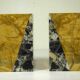 Pair of Art Deco marble bookends