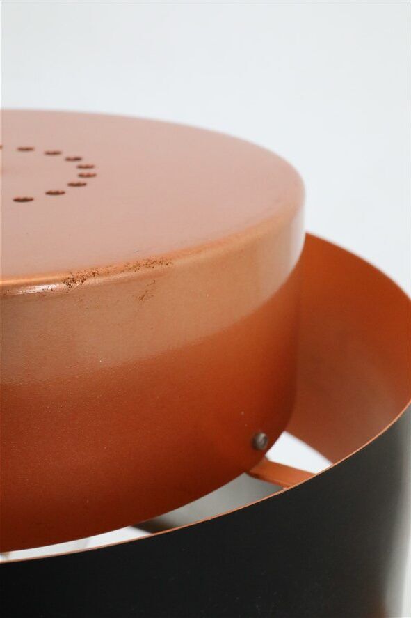 Set of 2 Fog & Mørup / Jo Hammerborg “Juno” pendant lamps / Mid-century Danish modern design / Copper / 1960s / 1970s