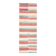 Tapis couloir vintage turc Oushak fait à la main en laine et coton rouge 123x356
