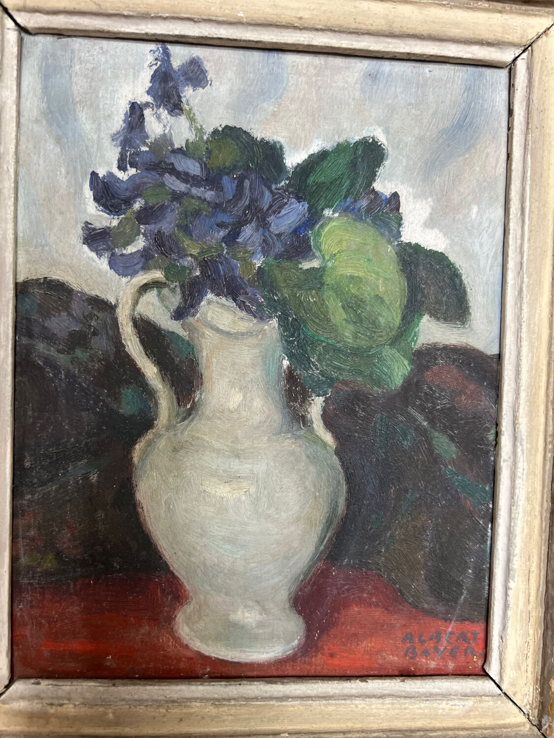 Antique still life painting by Albert Bayer