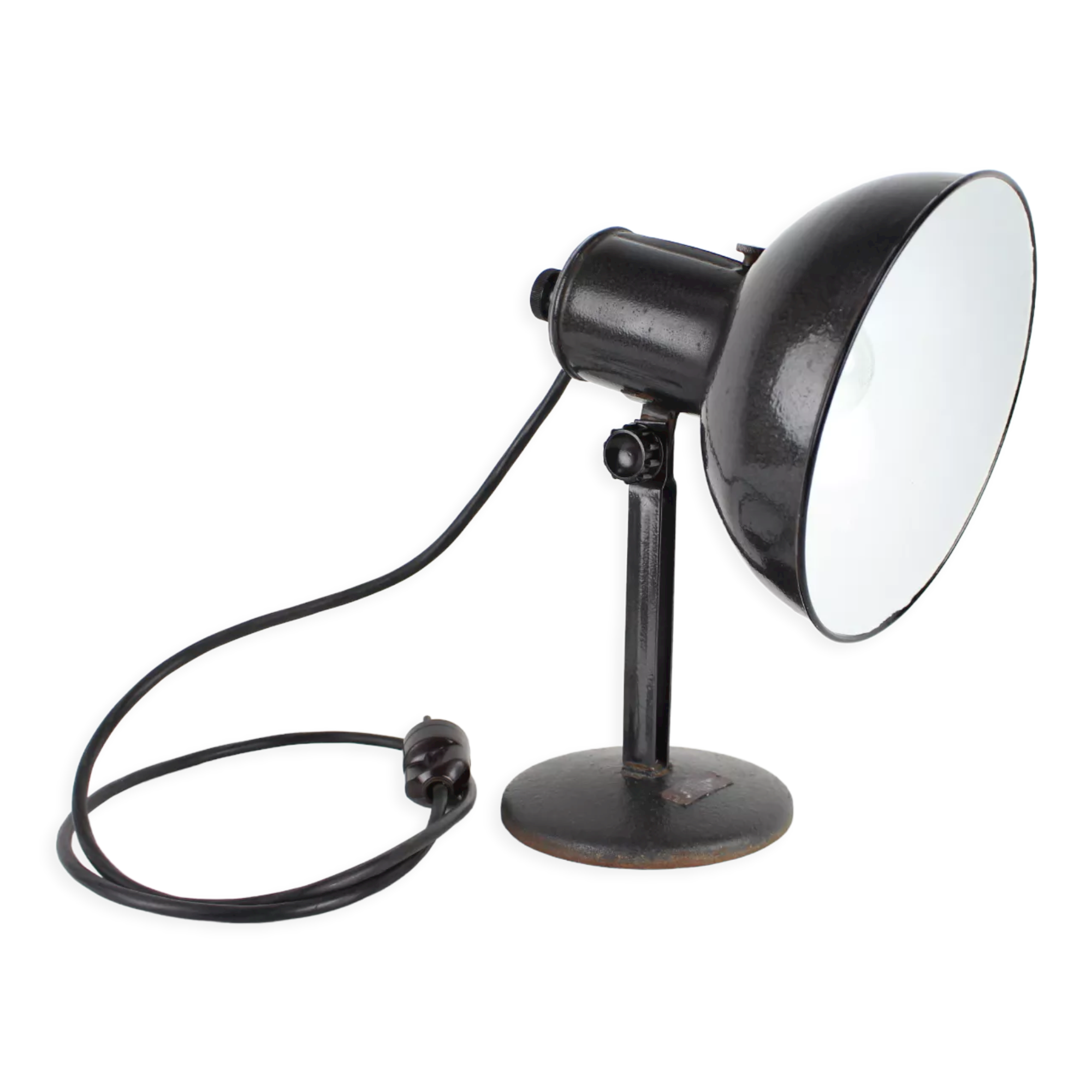 Vintage industrial adjustable table lamp, 1950's