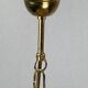 Pencil split reed rattan bamboo and brass pendant Lamp, 1970s